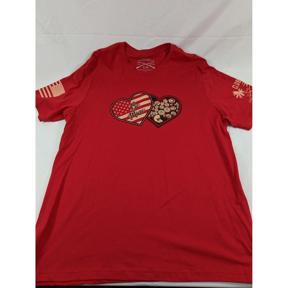 New No Tags Grunt Style Mens 3XL Be Mine red T Shirt Valentines Day
